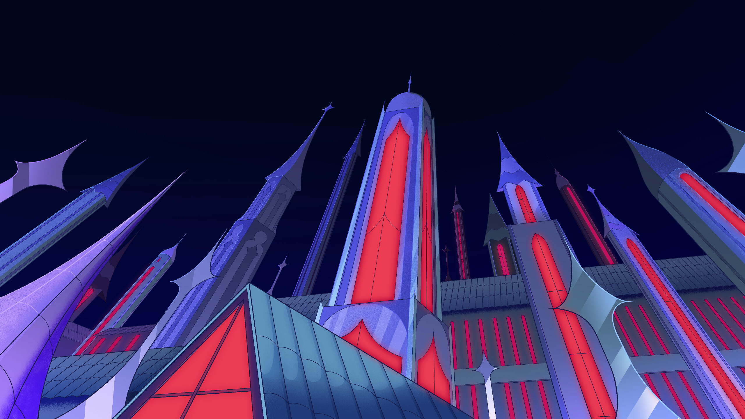 Background Painting done for Hearts of Titans, made in Clip Studio