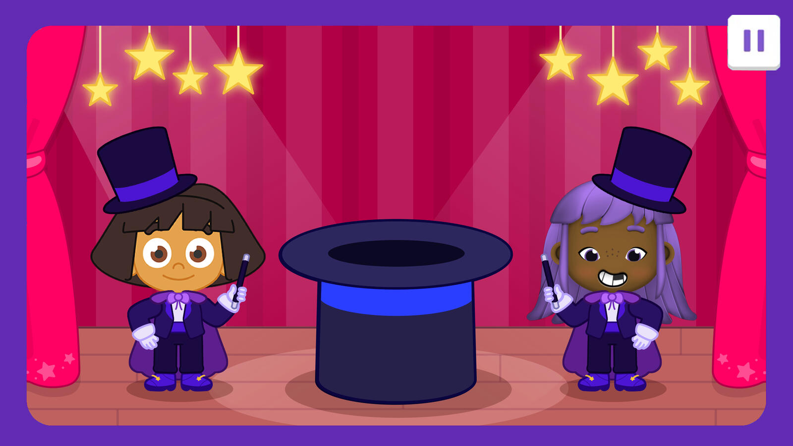 Character designs of Dora and the playable-character in magical outfits. Made in Photoshop and Illustrator.